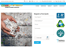Tablet Screenshot of pdshred.com